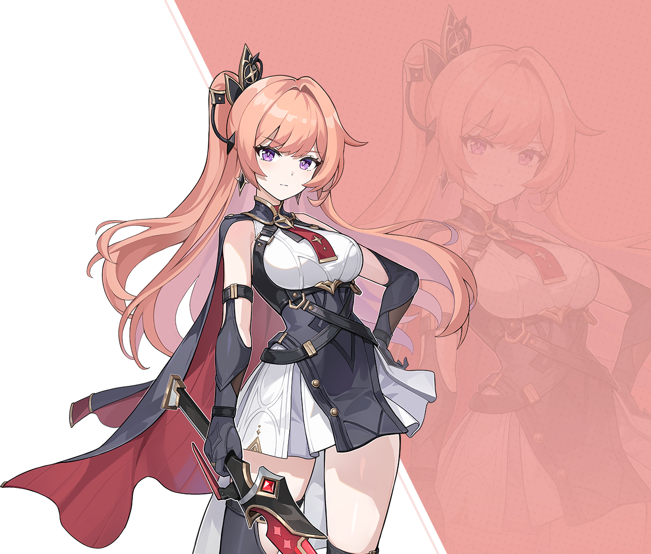 크레센트 캐릭터 유라 일러스트